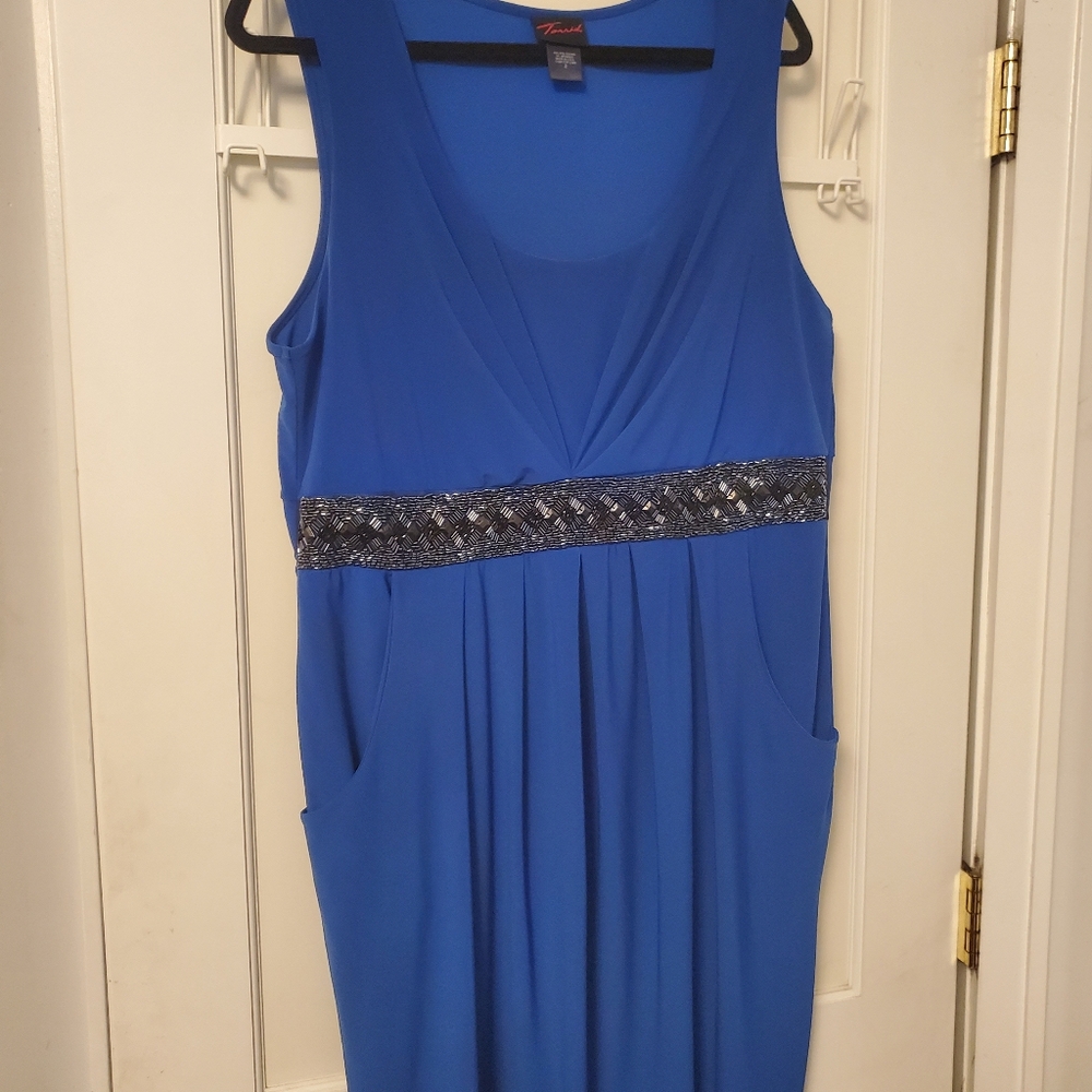 Blue torrid dress size 2
